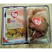 Ty Dinosaur Trio Steg 1995 McDonalds Beanie Baby Original Package Unopened