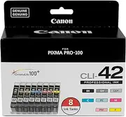 [Canon] CLI-42 8 PK Value Pack Ink, 8 Pack Compatible to PIXMA PRO-100