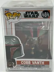 Funko Pop Star Wars Cobb Vanth #484 Mandalorian Vaulted Bobblehead in Protector