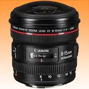 Canon EF 8-15mm f/4L Fisheye USM Ultra-Wide Zoom Lens - Brand New