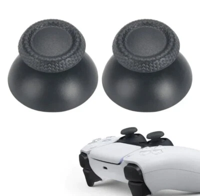 2 Black PS5 Custom Thumbsticks Analog Sticks Joysticks Playstation 5 Parts Mod