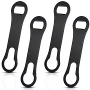 4 Pcs Bottle Opener and Pour Spout Remover Flat Bar Key for Bartenders Kitchen
