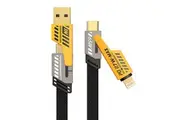 [4in1] ZUSLAB 65W Fast Charging Type C Cable for Google Pixel 9a 9 8a 8 7a 7 6a 6 5 4 Pro Fold Nylon Braided Type-C Charger Cord - 2M (Yellow)
