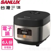 在飛比找momo購物網優惠-【SANLUX 台灣三洋】6人份微電腦電子鍋(ECJ-06M