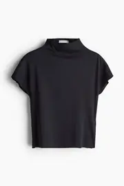 High Neck Jersey Top