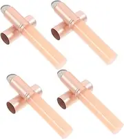 VICASKY 4pcs Lip Brushes with Cap Versatile Lipstick Applicator Wands for Makeup for Lip Gloss Lipstick and Concealer Practical Tool for All Makeup Users