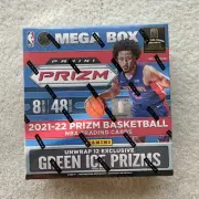 2021-22 NBA Panini Prizm Basketball Mega Box, Fanatics Exclusive GREEN ICE