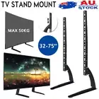 Universal 32-75'' Table Top Desktop TV Stand Bracket Legs LCD/LED Plasma Mount