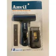 Reseller Case of 12 Anvil Glass and Tile Scraper Kit 2 Tools 5 Spare Blades