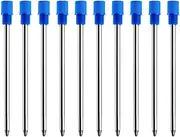 Blue Ink Refills (10 Pcs), Replaceable Pen Refills, 2.75 inch (70 mm) Ballpoint Pens Refills, 1.0mm Medium Tips - Blue