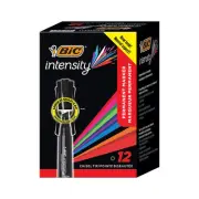 Bic Marking Chisel Tip Permanent Marker Tuxedo Black Dozen GPMM11BK