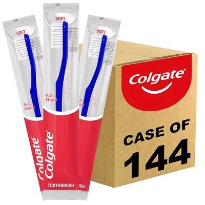 Colgate Soft Toothbrushes, Bulk Toothbrushes, Individually Wrapped Toothbrushes