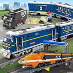 兼容樂高積木火車拼裝玩具城市系列男孩益智電動和諧號軌道車模型 C69Z 喜多多精品店