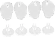 COOLHIYA Metatarsal Pads Toe Guards 4 Pairs Toe Cushion Silicone Toe Grips for Sandals and Flip-Flops
