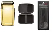 BaBylissPRO FOILFX02 Metal Double Foil Shaver + FREE Travel Case & Charging Cord