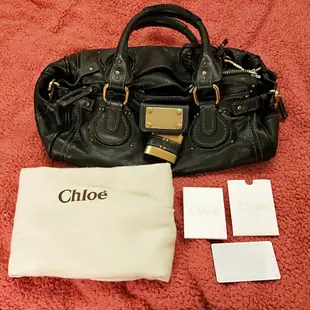 二手 Chloe Paddington bag 經典 鎖頭包 手提包 肩背包 黑色 正品