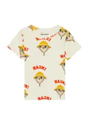 Mini Rodini Kids Hike Printed Cotton T-shirt - Cream - 56/62 (3 Months) 56/62 (3 months)