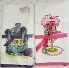 VERA BRADLEY TEA TOWEL Set HEATHER COOKIE Jar + OLIVIA PINK Sundae Design NWT