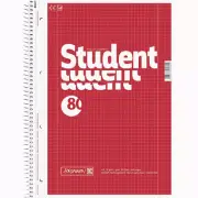 Spiral Notebook A4 Student Checked