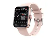 Watch Heart Rate and Temperature Monitoring Intelligent Sports Waterproof Touch Screen Watch (Pink)