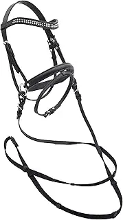 PFIFF 103031 Lilly Snaffle Bridle for Playing Horses Black Mini Shetty
