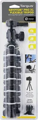 NEW Targus TG-GT80G-101 Grypton Pro XL Flexible Tripod Black with Gray Trim