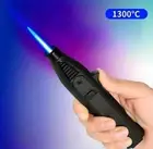 1300°C Butane Torch Lighter – Windproof, Blue Jet Flame, Refillable