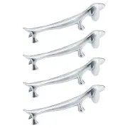 4 Pcs Knife Rests for The Table Puppy Chopstick Silver Holder
