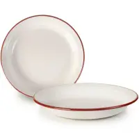 在飛比找momo購物網優惠-【IBILI】琺瑯深餐盤 紅23cm(餐具 器皿 盤子)