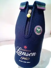 Official WIMBLEDON Championship Lanson Champagne Blue Insulated Bottle Cover,750