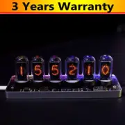 HamGeek IPS RGB Pseudo Glow Tube Clock Desktop Clock Creative Decoration w/Base
