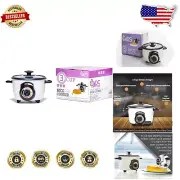 Persian Rice Cooker - 3-Cup Automatic Tahdig Maker with Timer & Non-Stick Pot