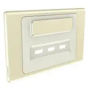 Clipsal Iconic Styl Cover Frame, 3 Usb Charger, Horizontal, Crowne - S3043USBC-CE