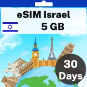eSIM Israel - 5 GB - 30 Days - Travel eSIM | QR code activation