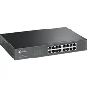 TP Link TL-SG1016D 9.26W 16-Port Gigabit Ethernet Desktop/Rackmount Switch Black