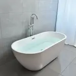 【浴缸】亞克力獨立式橢圓型雞蛋型酒店民宿工程成人家用1米5浴缸1米7浴盆