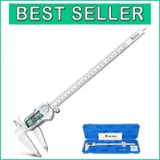 Professional Digital Caliper, 12 Inch Stainless Steel, Splash-Proof IP54 Design