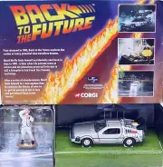Corgi Toys 1:36 BACK TO THE FUTURE DeLOREAN + DOC BROWN Movie Car CC05501 MIB`01