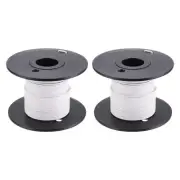 18AWG Gauge Stranded Hook-Up Wire PVC Tinned Copper Wire Spool 10m/33ft White