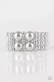 "Romance Remix" Gray Bracelet By Paparazzi.