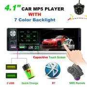 4.1" Touch Screen Bluetooth MP5 Player AM FM RDS +Dynamic Track Rearview Camera