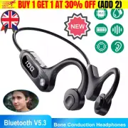 Bone Conduction Bluetooth 5.3 Headphones Wireless Earbuds Outdoor Sport Headset