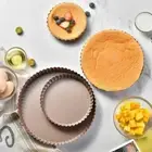Wavy Edge Fluted Pie Tart Pan Nonstick Pizza Mould Quiche Flan Pan Oven