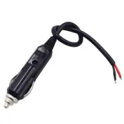 12V-24V Auto 10A Male Car Cigarette Lighter LED Socket Plug Connector AdaptDD