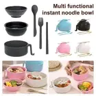 Lightweight Ramen Container Microwave Safe Bowl Portable Noodle Cooker Set