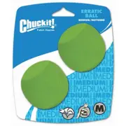 Erratic Medium Chuck It Dog & Puppy Ball 2 Pack - 6cm (ChuckIt)