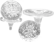 2 Sets Crystal Ball Holder for Water Fountain and Tabletop Decoration Easy Installation Sphere Ornaments for Relaxing Home and Office Environments