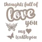 Couture Creations Dies Homely Florals - Love Sentiment Set