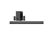Pure Acoustics 5.1 Ch Home Soundbar w Subwoofer Wireless Bluetooth Speakers BLK