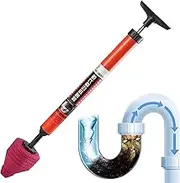 High Pressure Toilet Plunger Set | Toilet Plunger Kit | Heavy-Duty Air Drain Piston Toilet Plunger for Cleaning Sink, Kitchen,Bathtub, Shower, Floor, Drain and Pipe Clog,Toilets, Sink